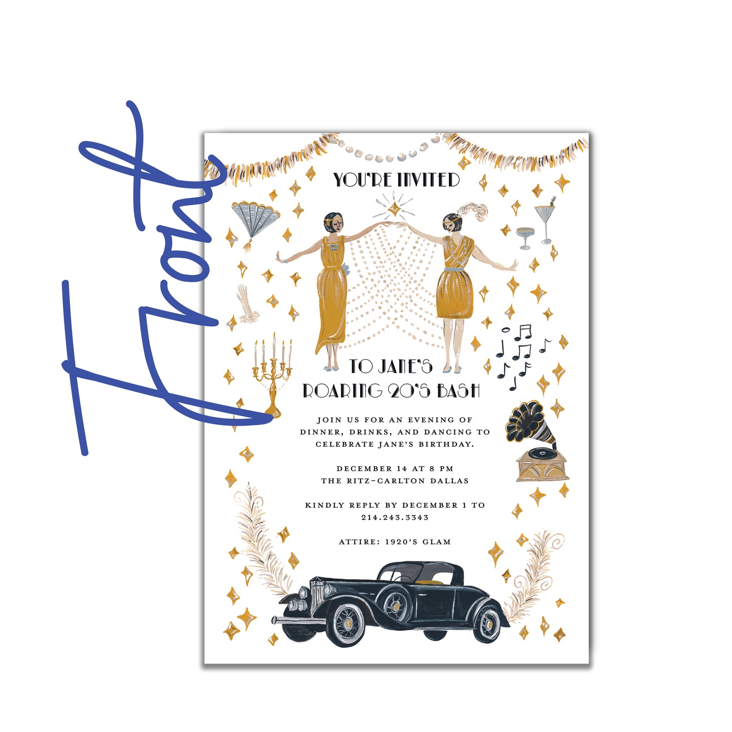 20's Glam Invite