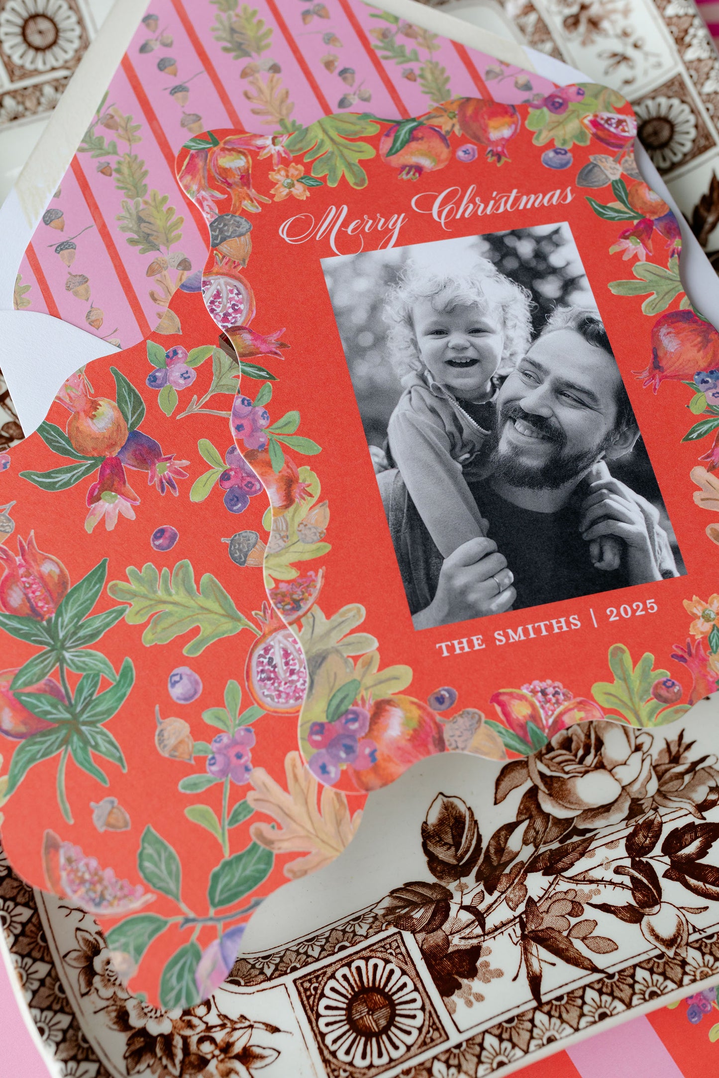 Pomegranate Christmas Card