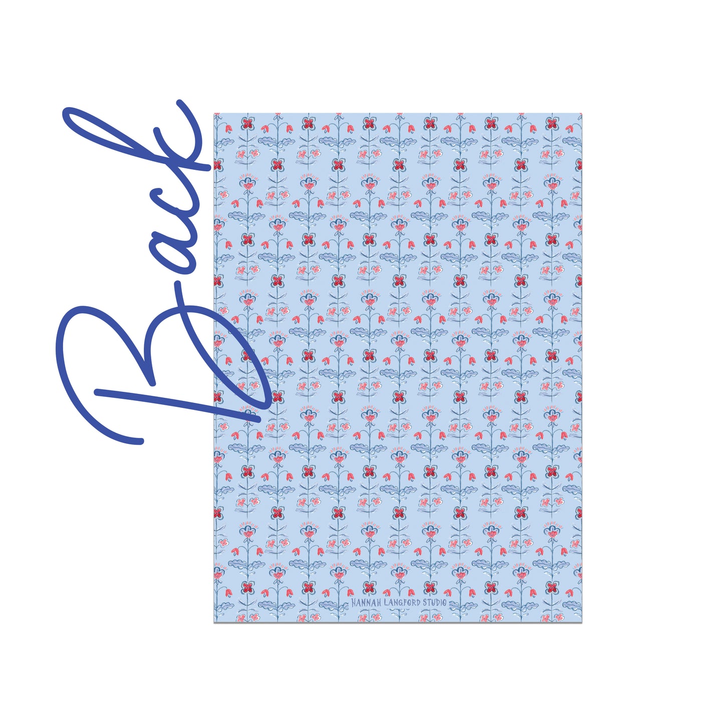 Block Print Patriotic Invite