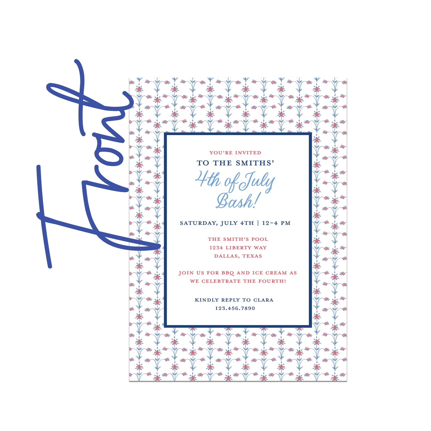 Star Spangled Invite