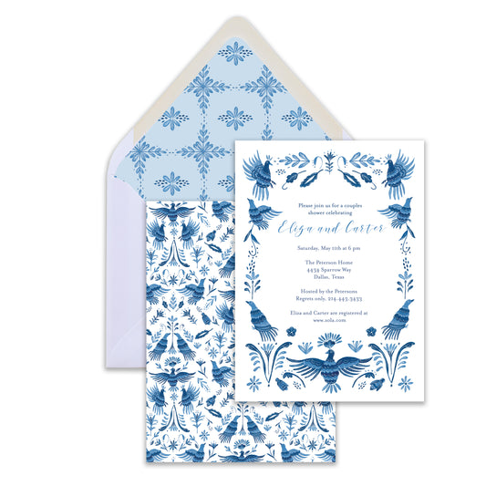 Blue Otomi Invite