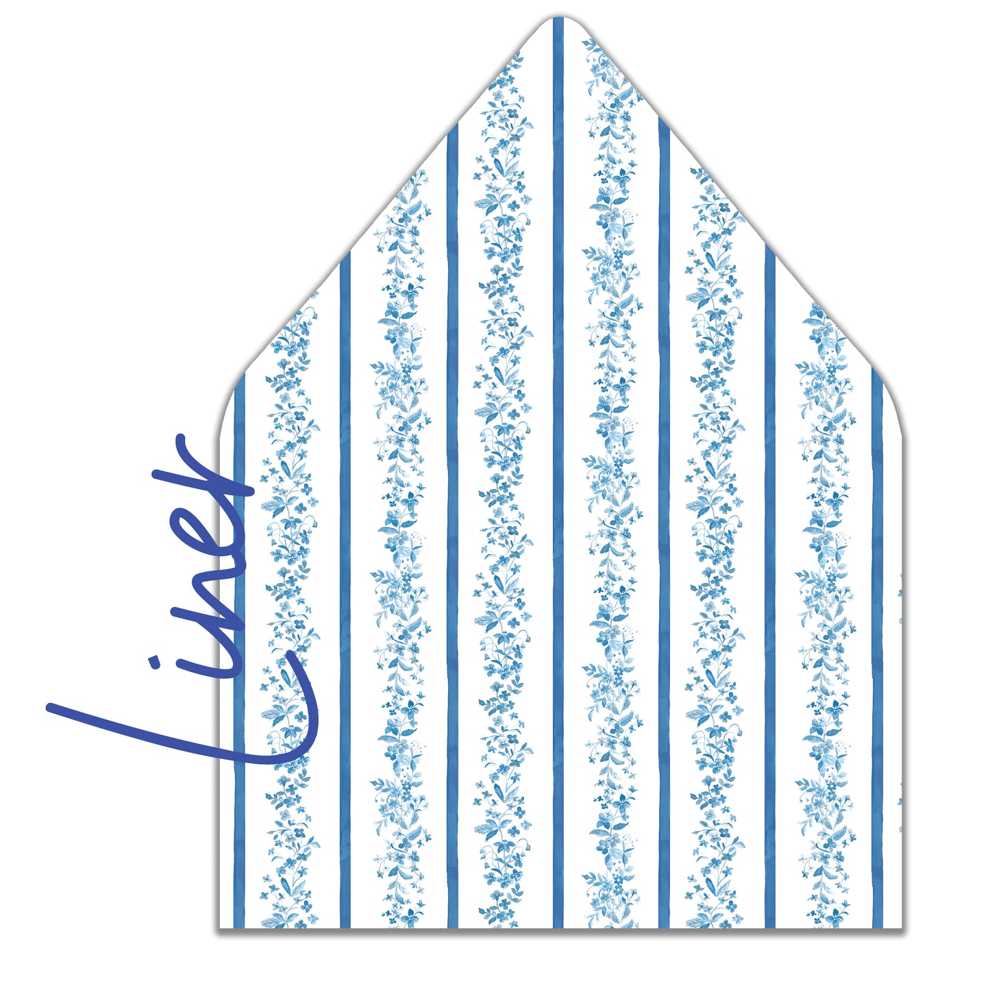 Blue Watercolor Floral Stationery