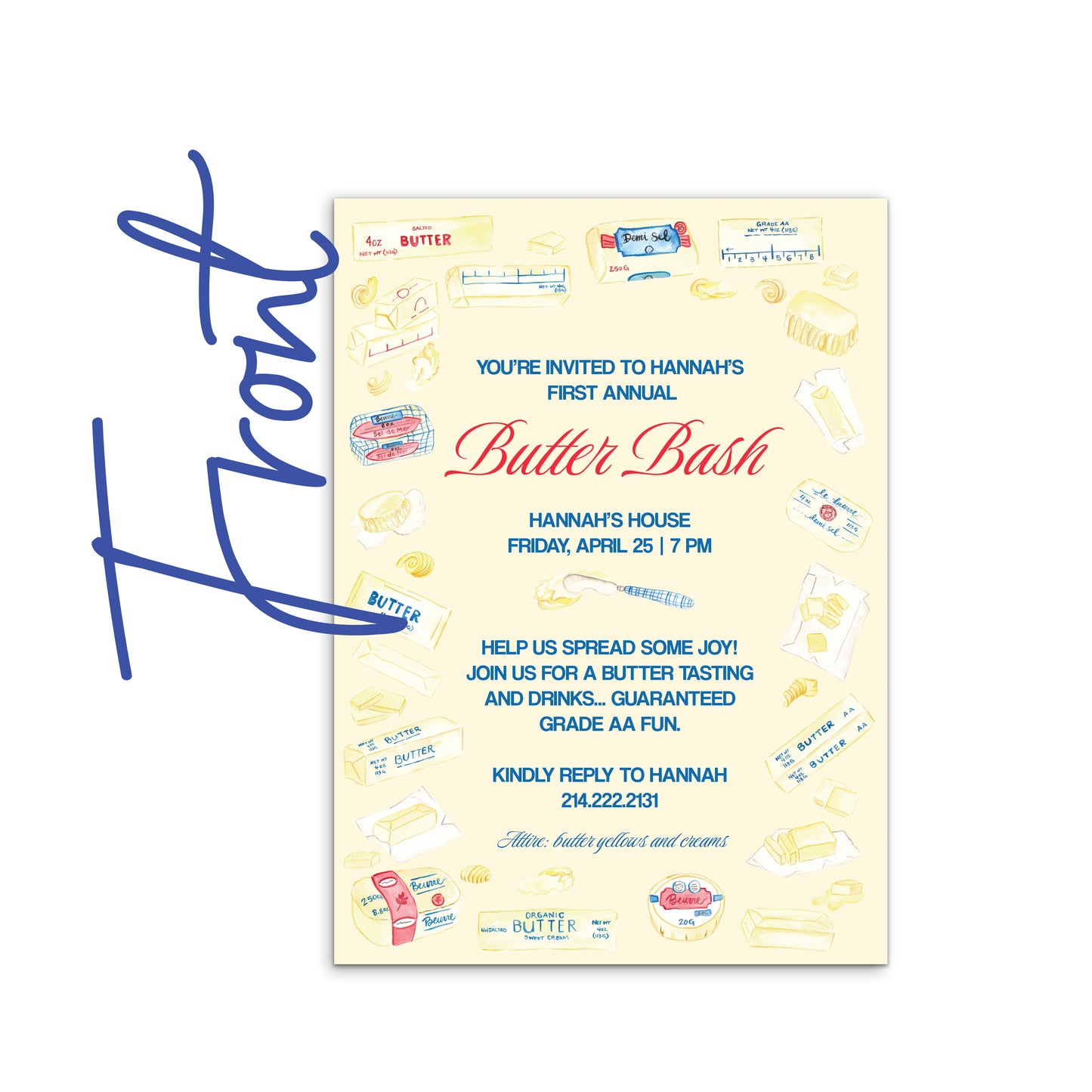 Butter Bash Invite