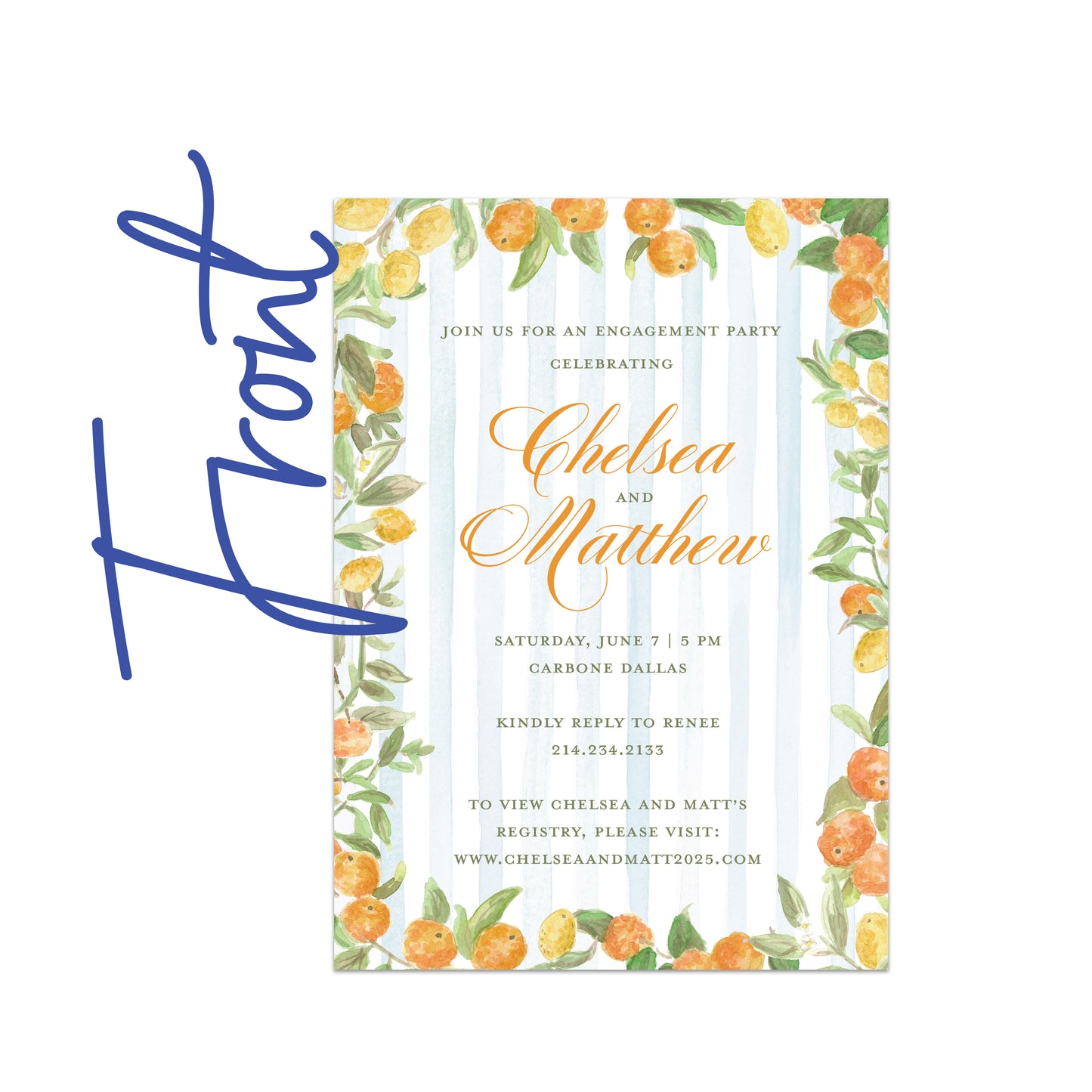 Bright Citrus Invite