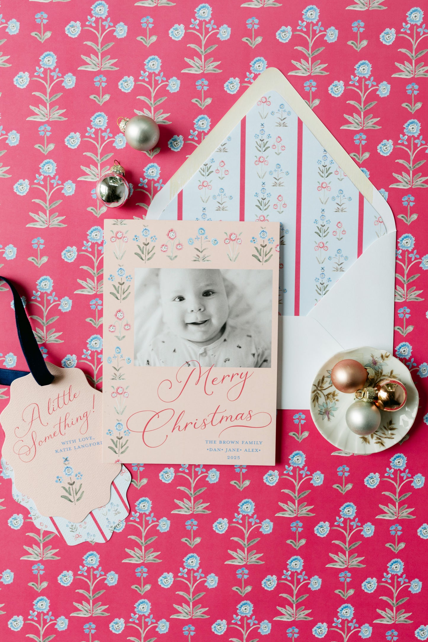 Cornflower Christmas Card