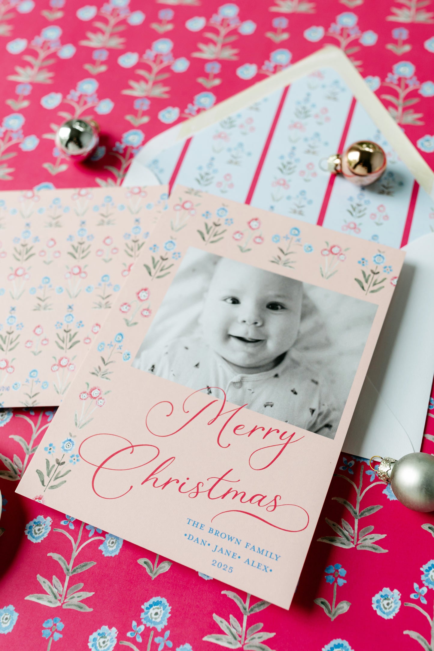 Cornflower Christmas Card