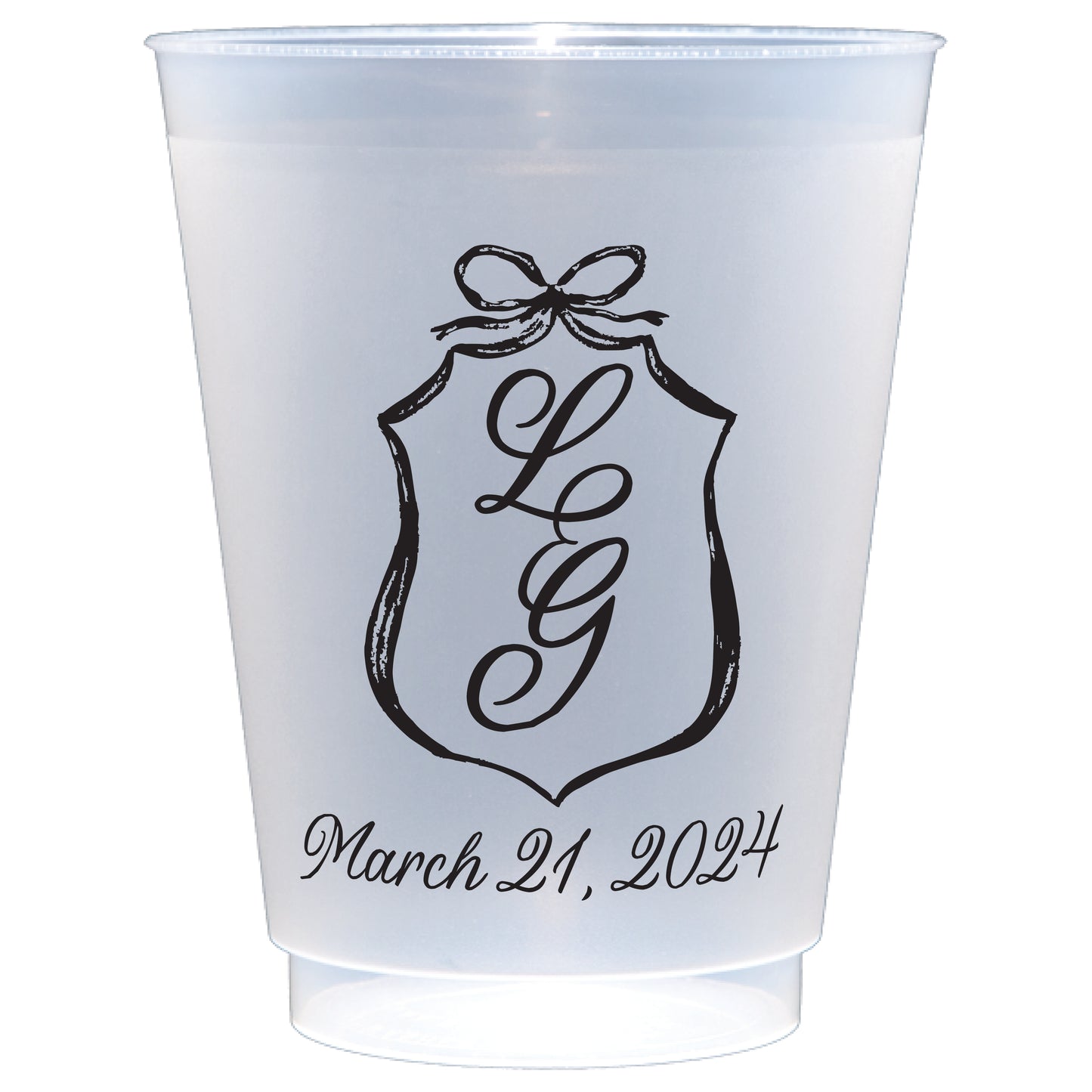 Bow Border Party Cups