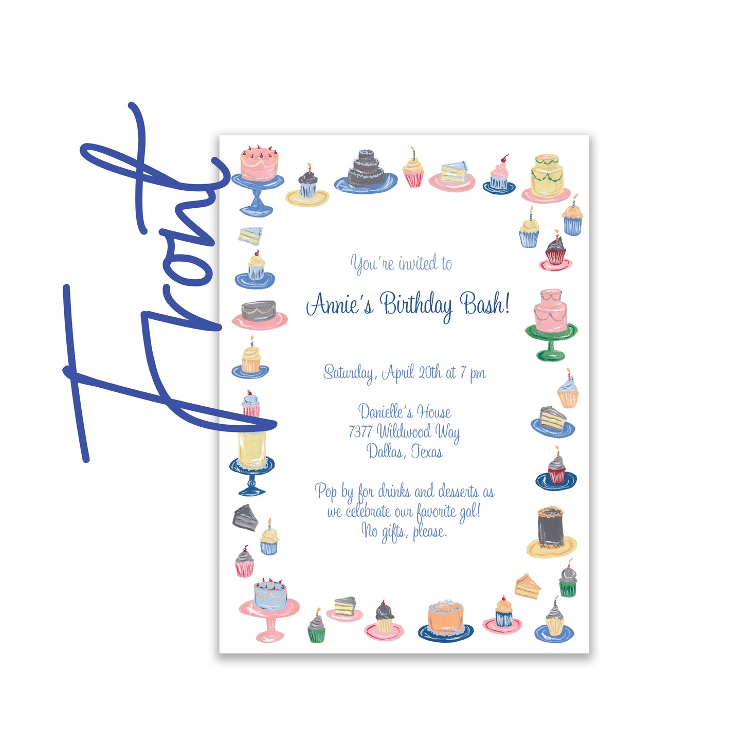 Fancy Cakes Invite