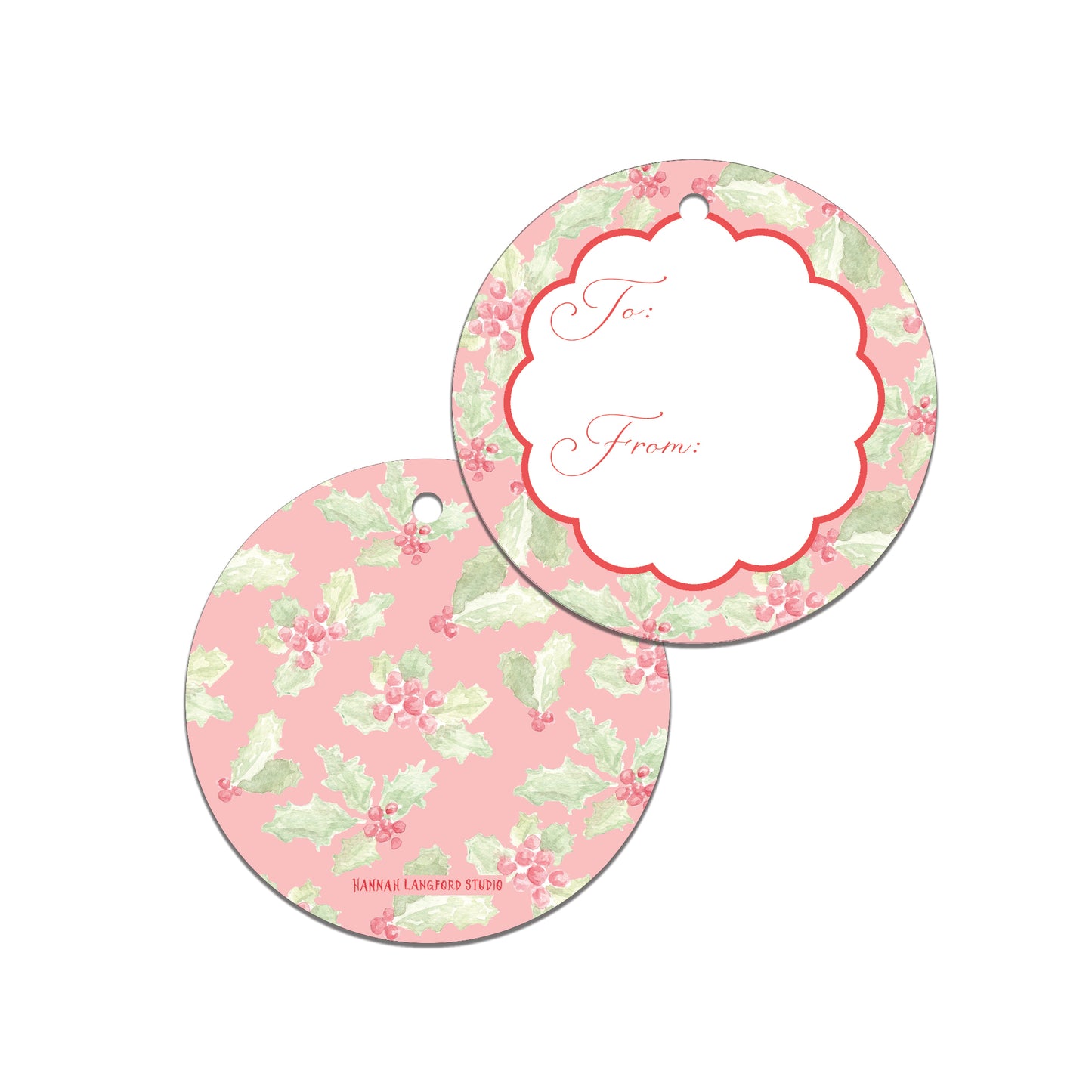 Holly Gift Tag