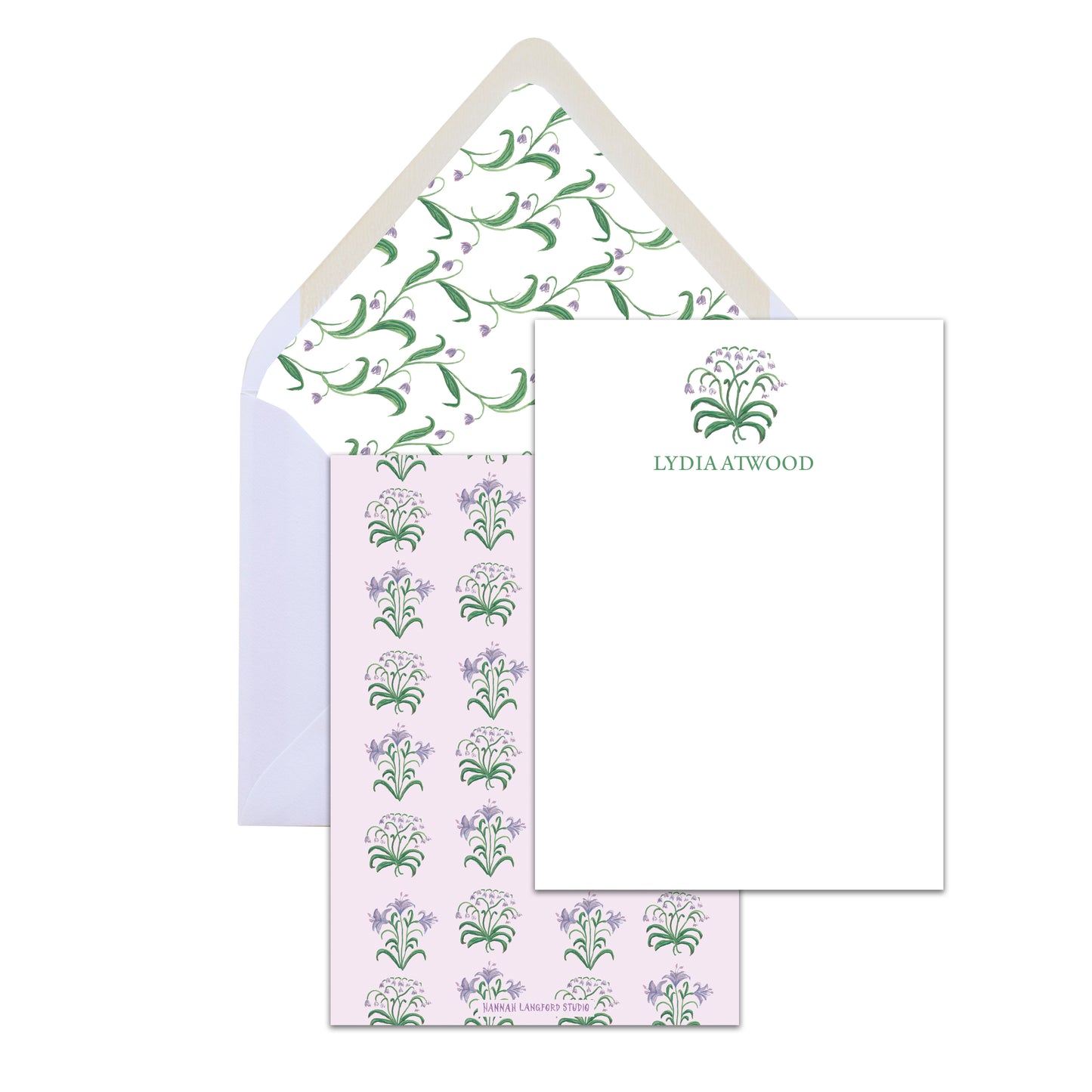 Lavender Lilies Stationery