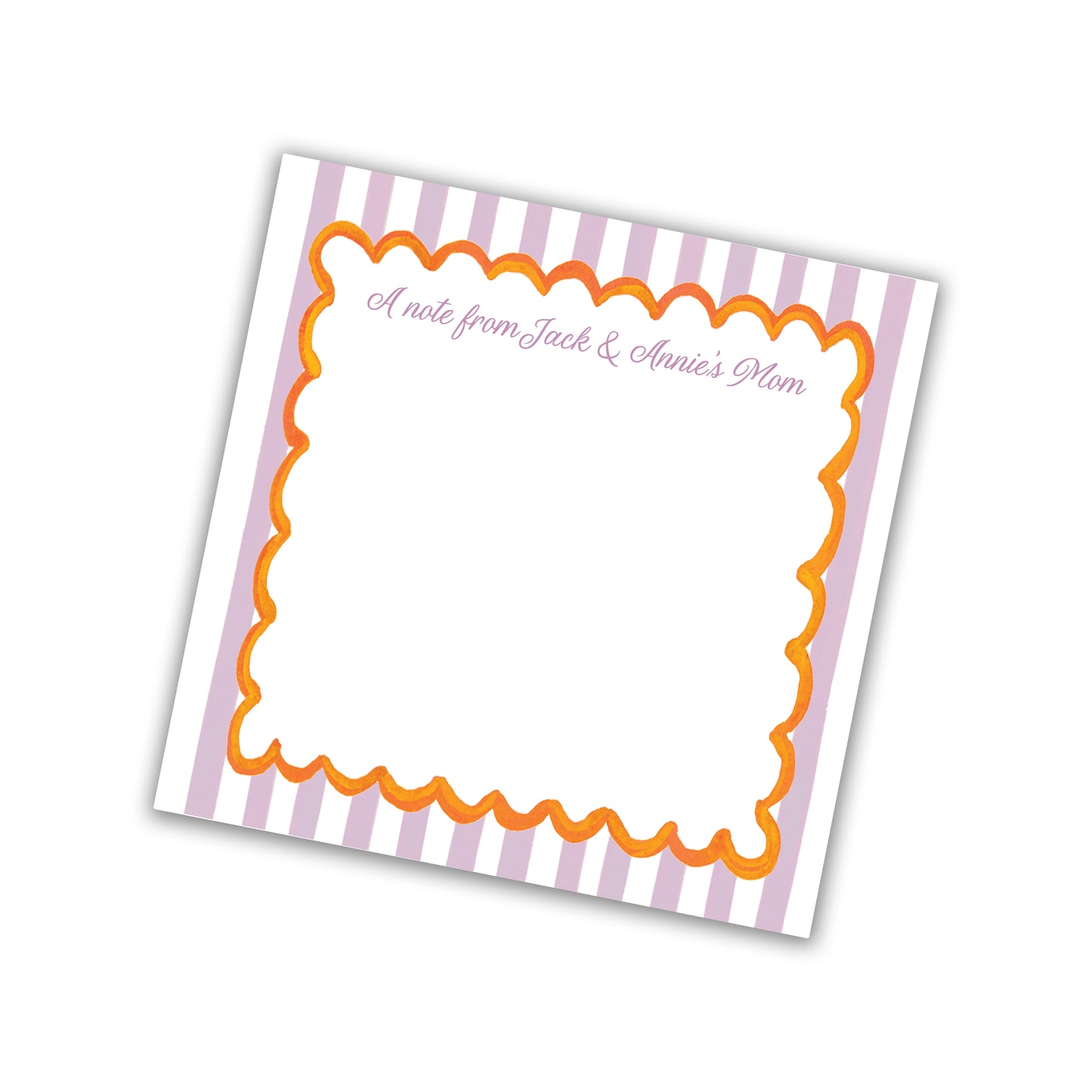Lavender Scallop Notepad