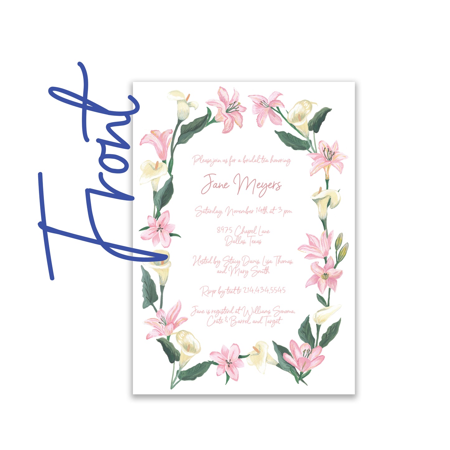 Lilies Invite