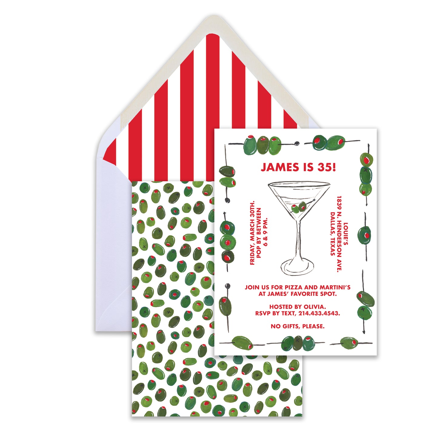 Martini Party Invite