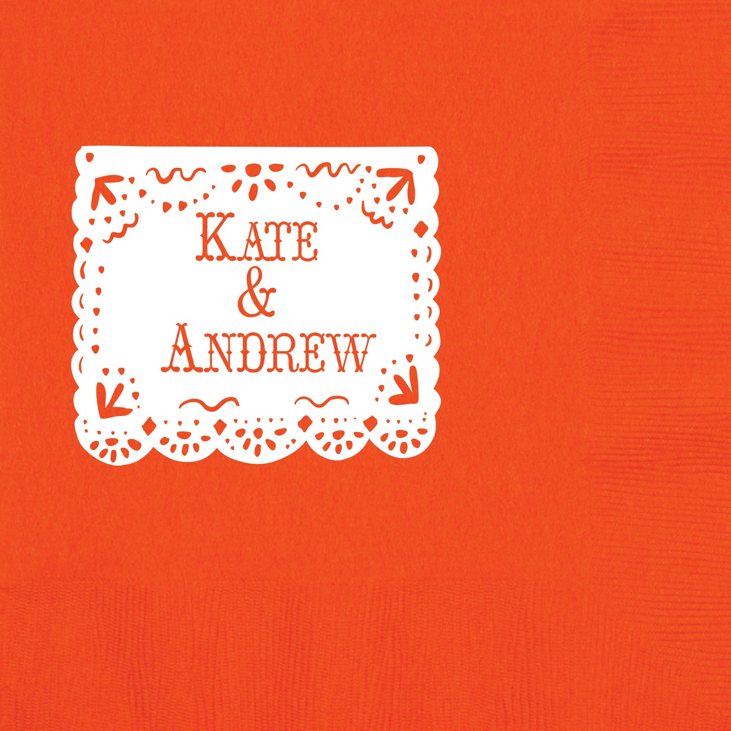 fiesta themed personalizable beverage napkin