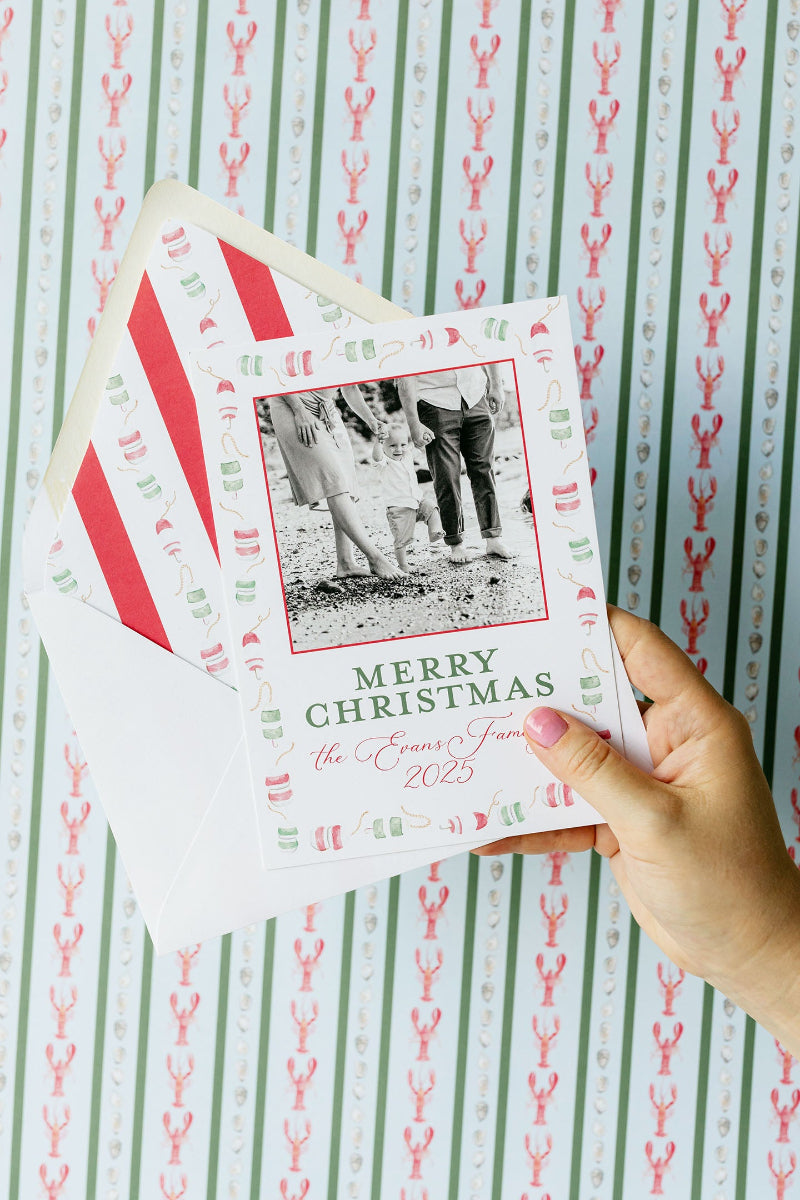 Buoys Coastal Christmas Card