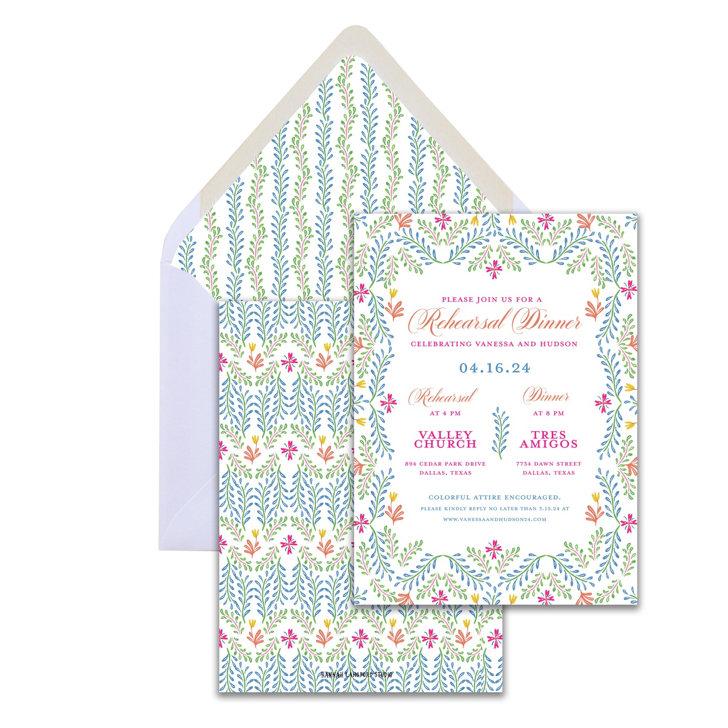 Colorful Botanical Invite
