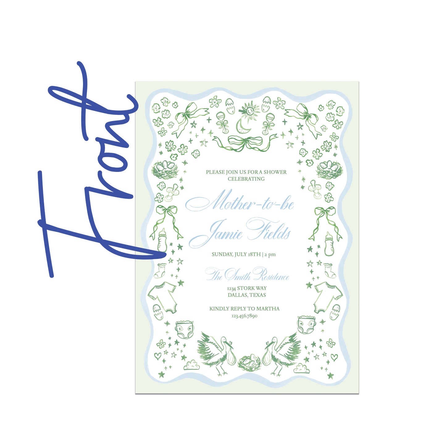 Over the Moon Invite