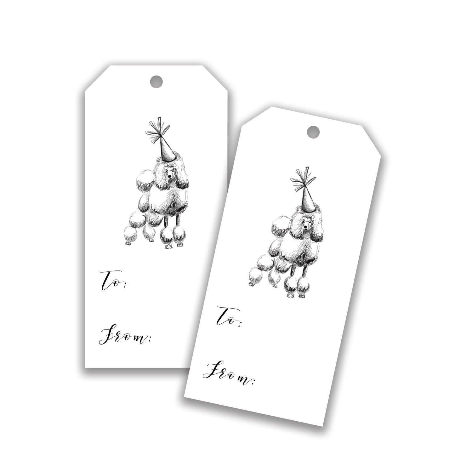 Party Poodles Gift Tags