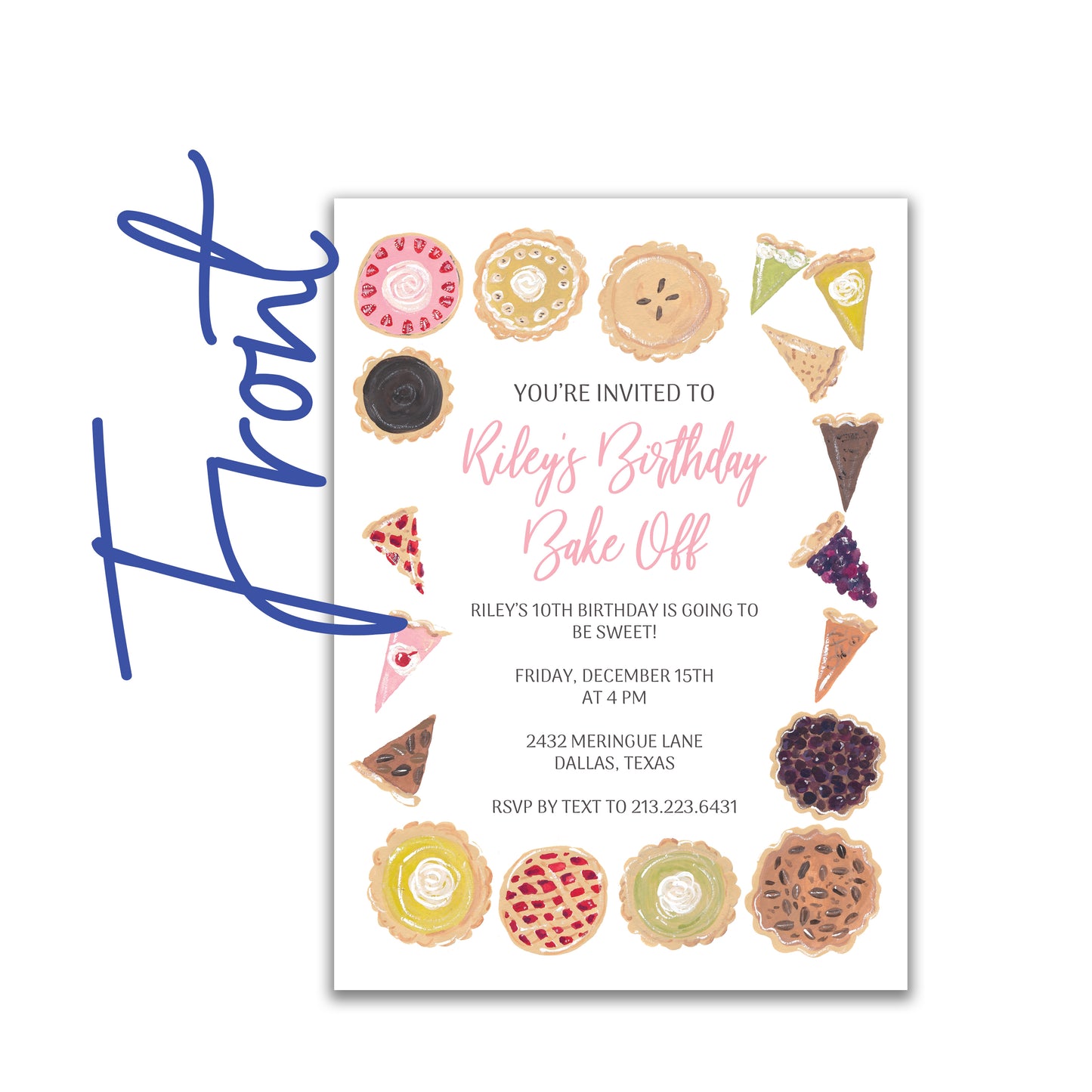 Sweet as Pie Invite