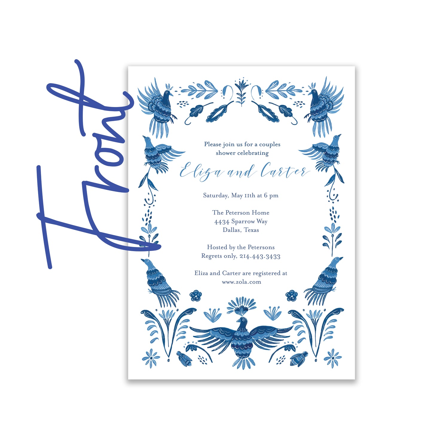 Blue Otomi Invite