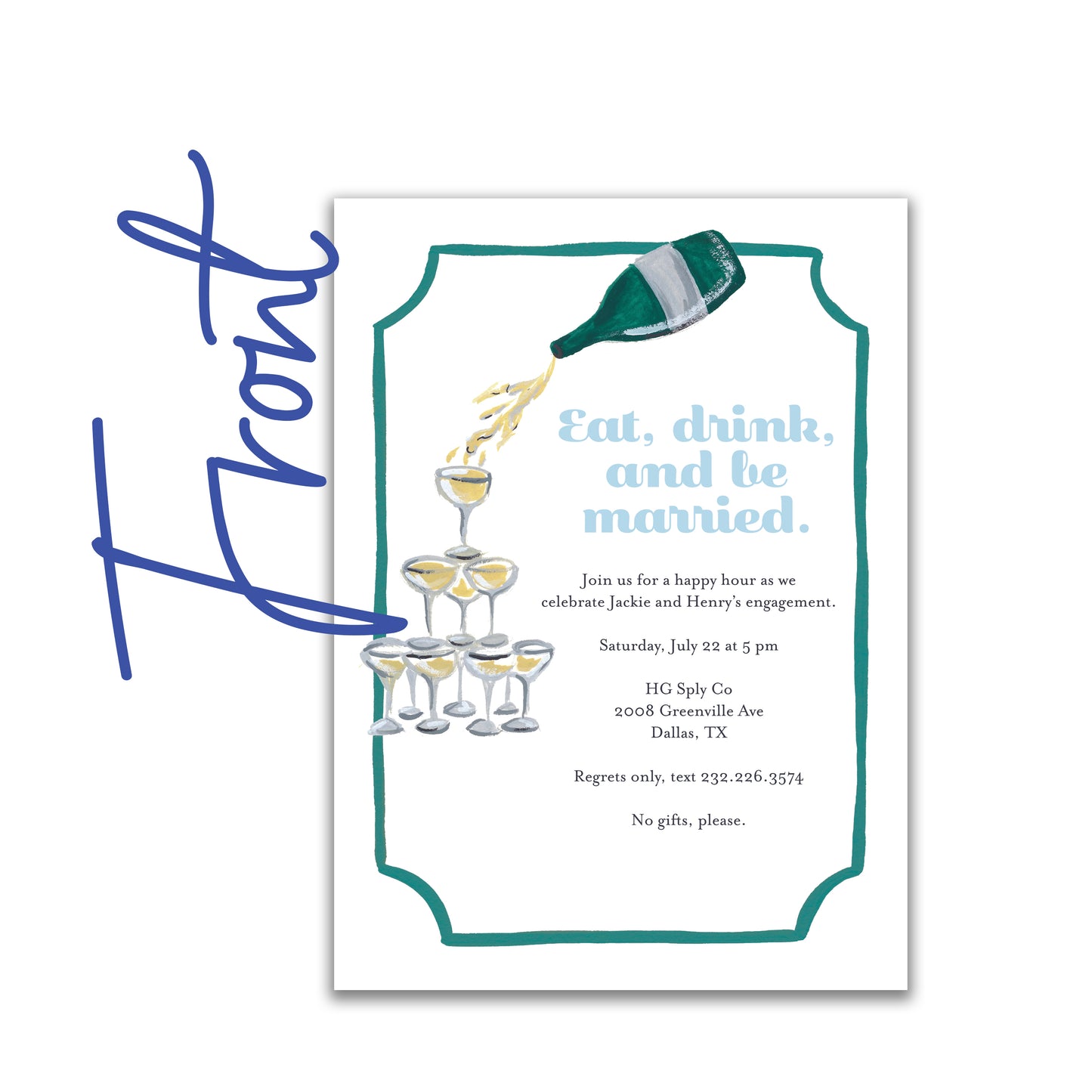 Champagne Tower Invite
