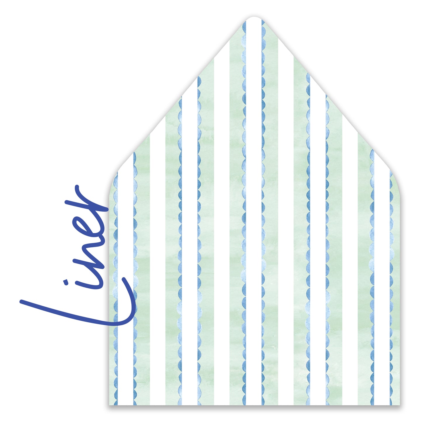 Blue Beaded Border Stationery