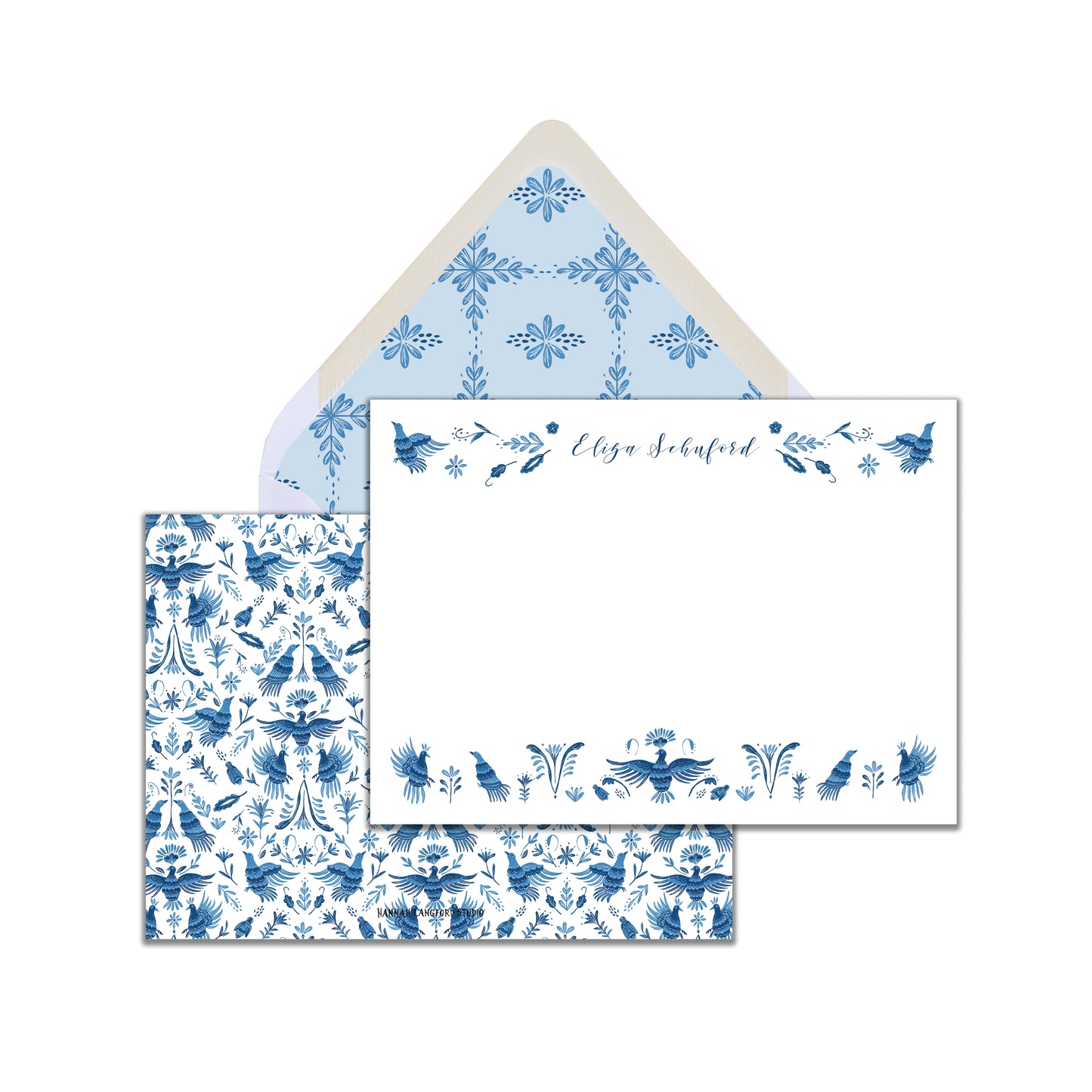 Blue Birds Stationery