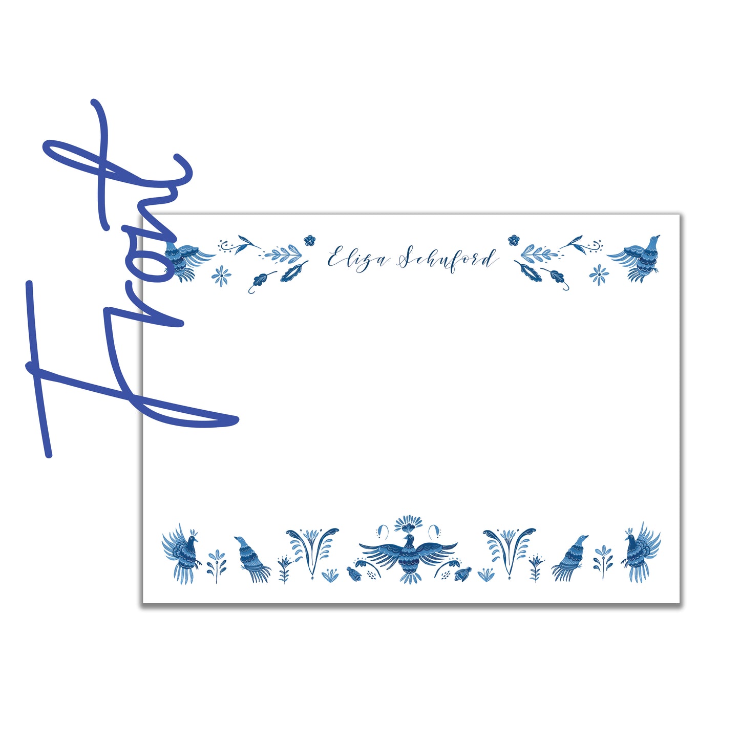 Blue Birds Stationery