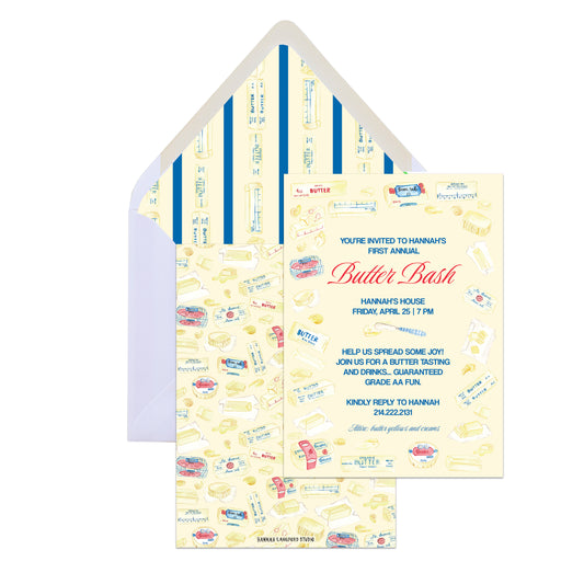 Butter Bash Invite