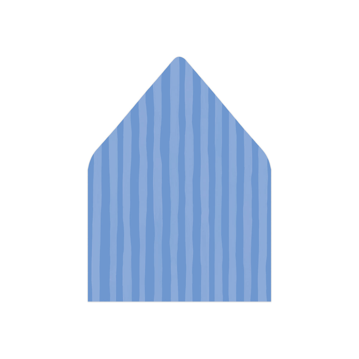 A blue striped envelope liner.