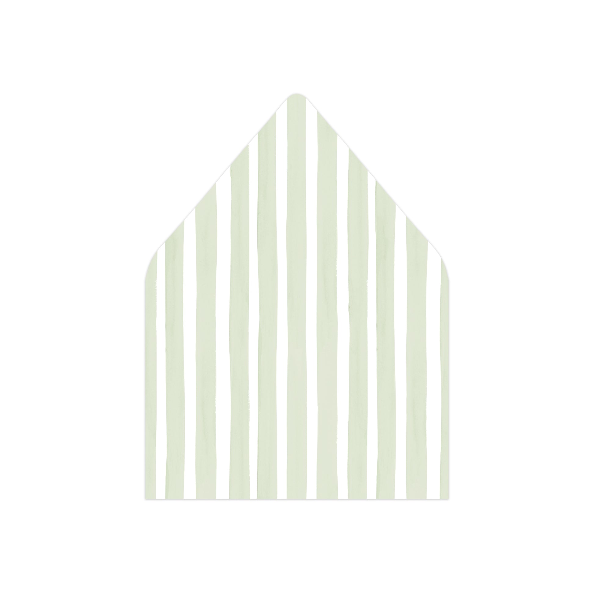 Green Striped envelope liner