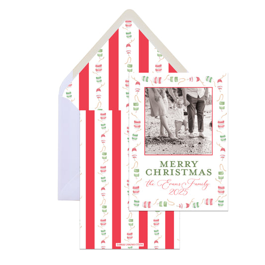 Buoys Coastal Christmas Card