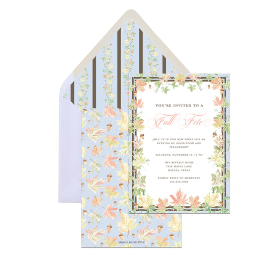 Fall Foliage Invite