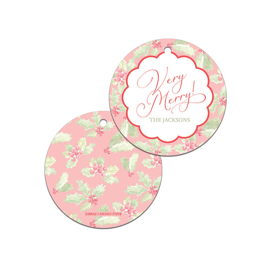 Holly Gift Tag
