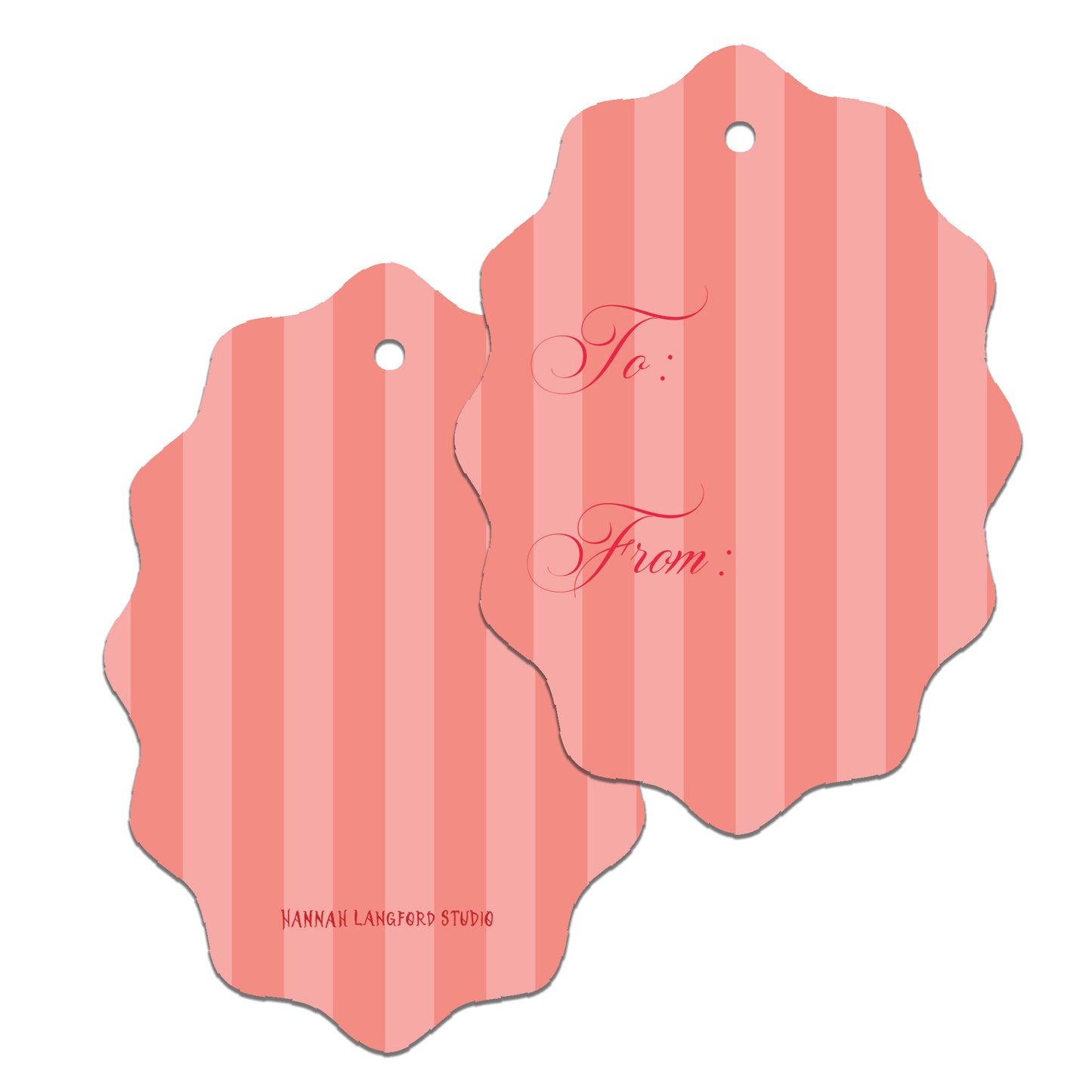 Jewel Stripe Gift Tag
