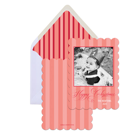Jewel Stripe Christmas Card