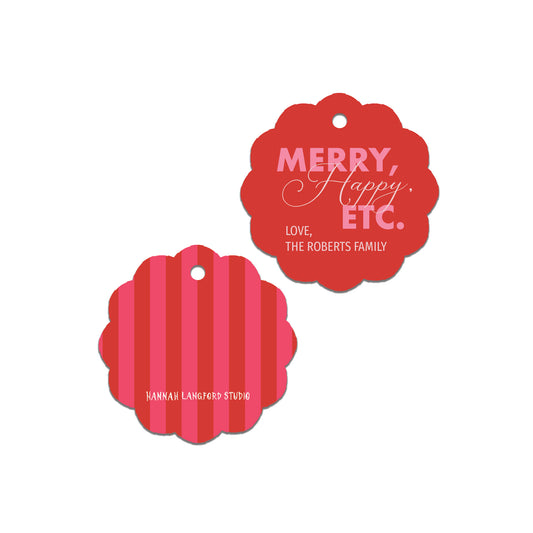 Merry, Happy, Etc. Gift Tag