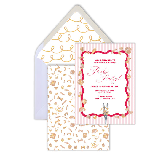 Pasta Party Invite
