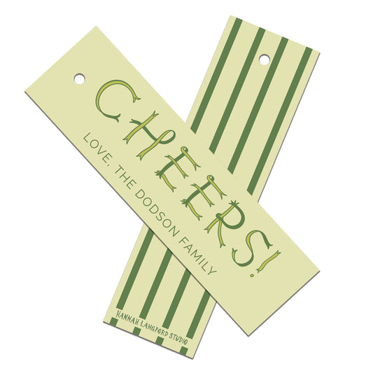 Green Ribbon Cheers Lanky Tag