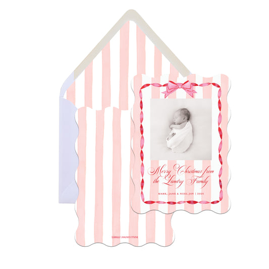 Ribbon Curls Christmas Card
