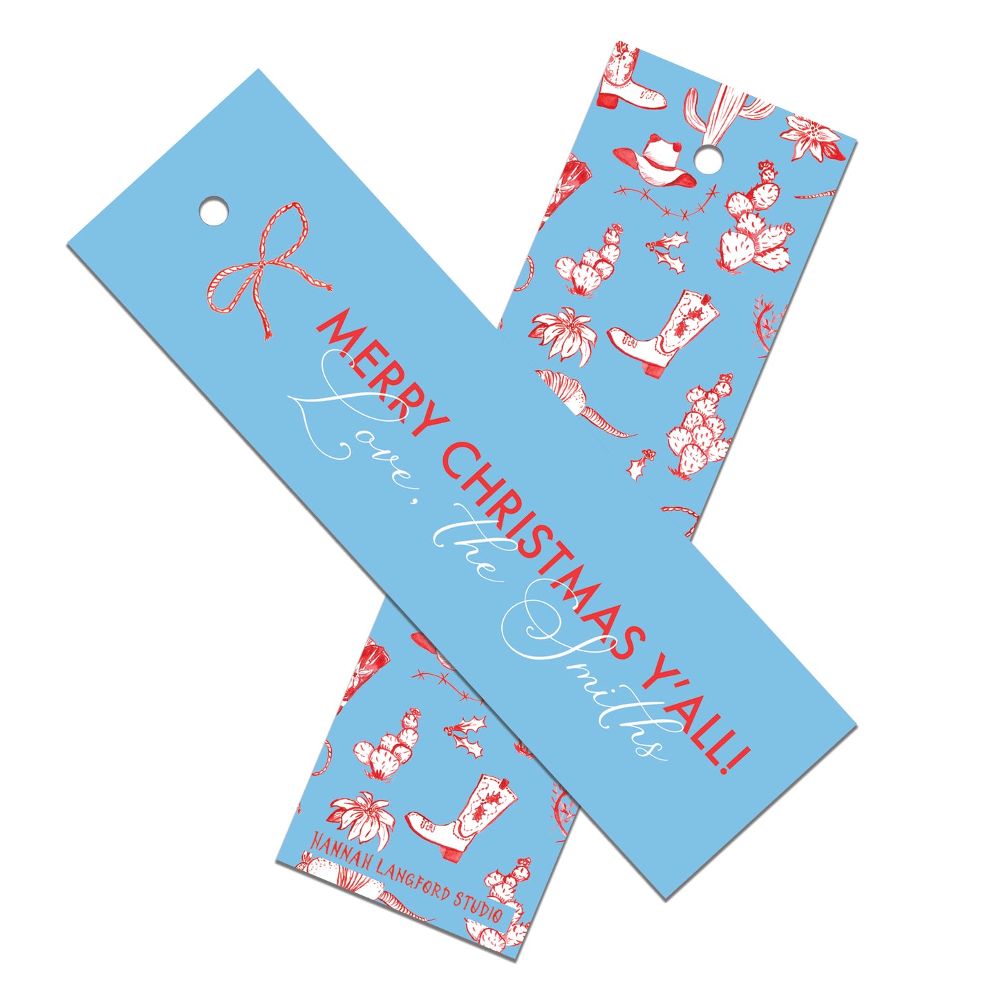 Texas Christmas Lanky Tag