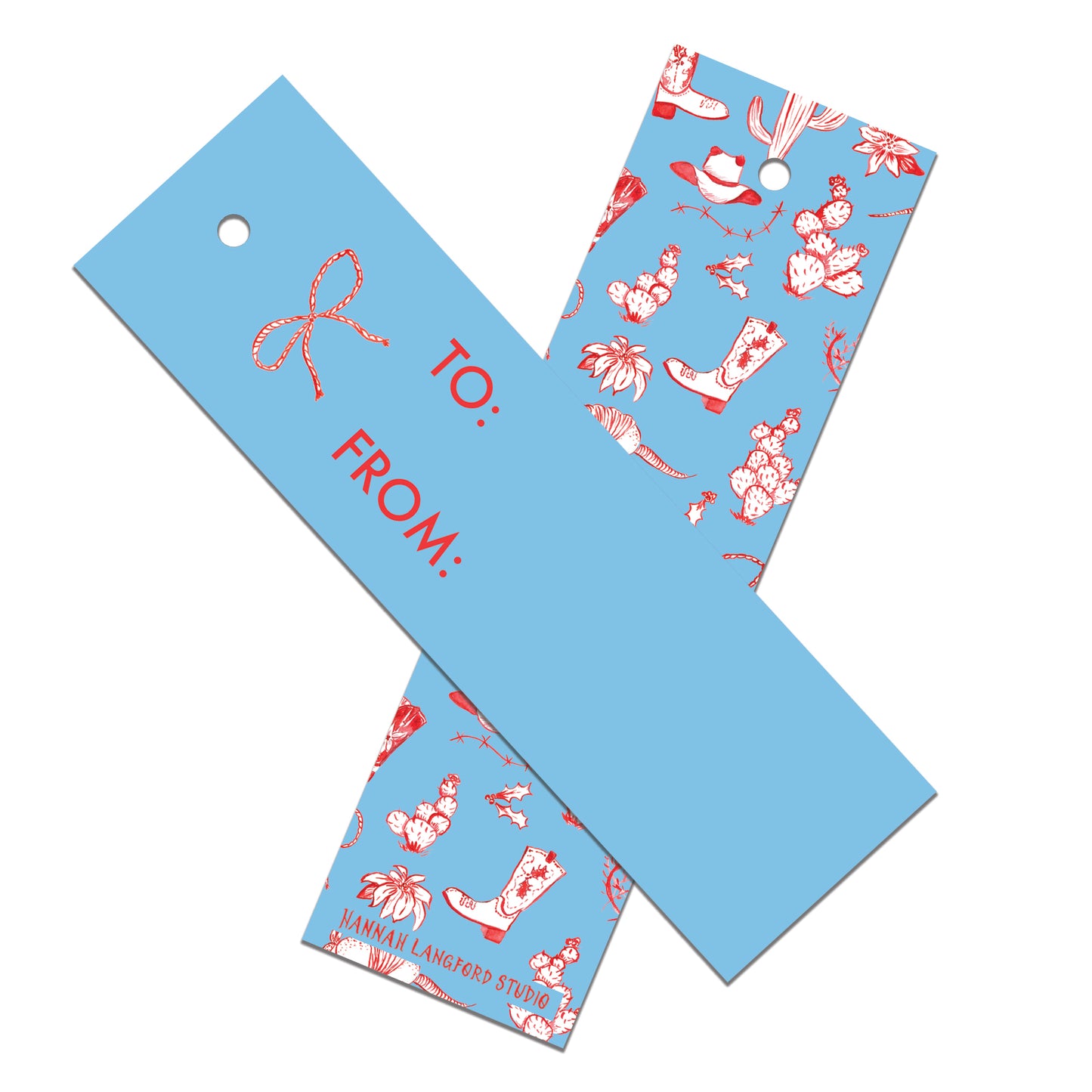 Texas Christmas Lanky Tag