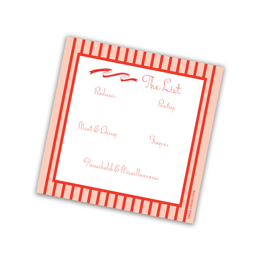 Type A Grocery Notepad, Orange